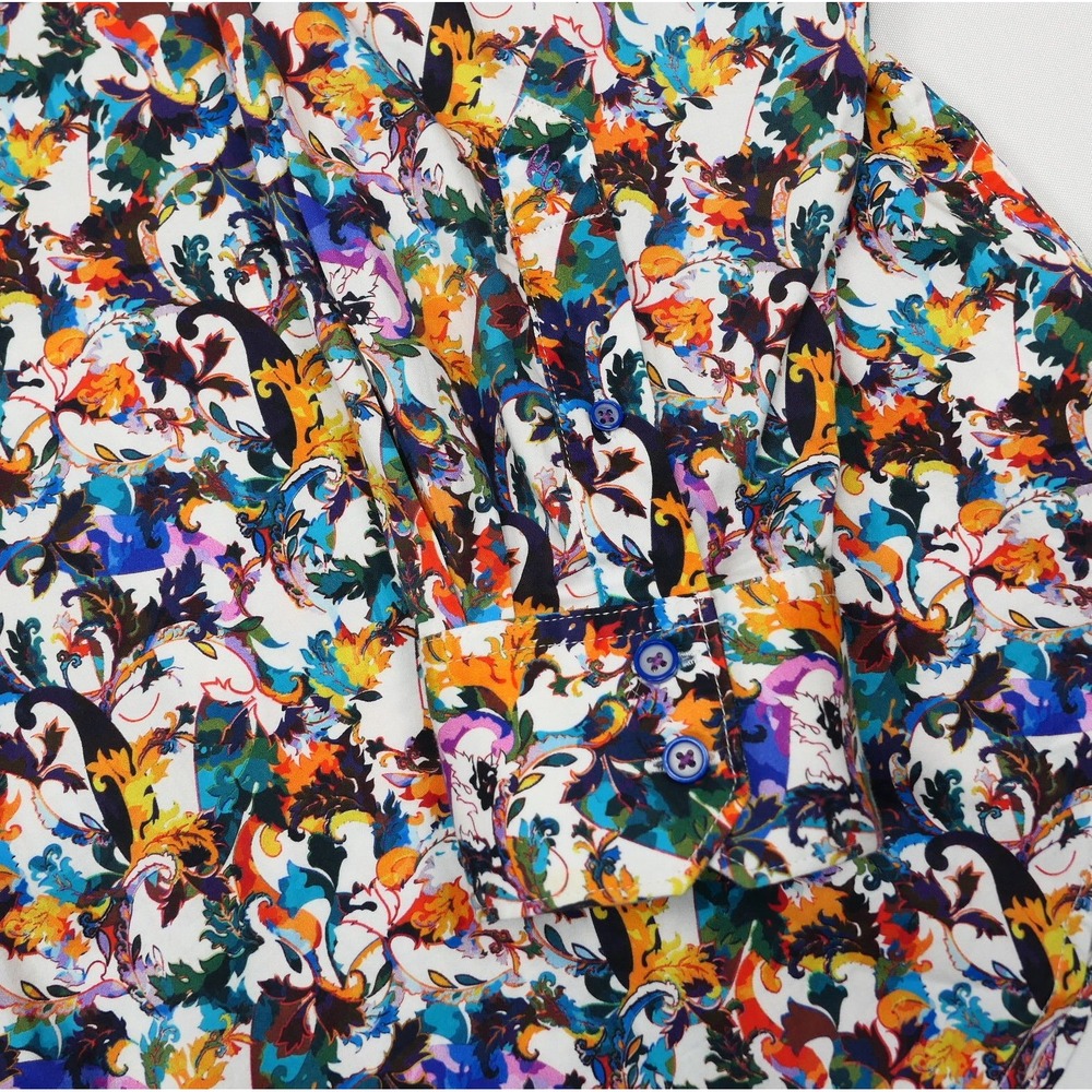 Robert Graham Mens 2XL Multi Color Abstract Paisley Button Down Shirt L/S - Picture 5 of 10